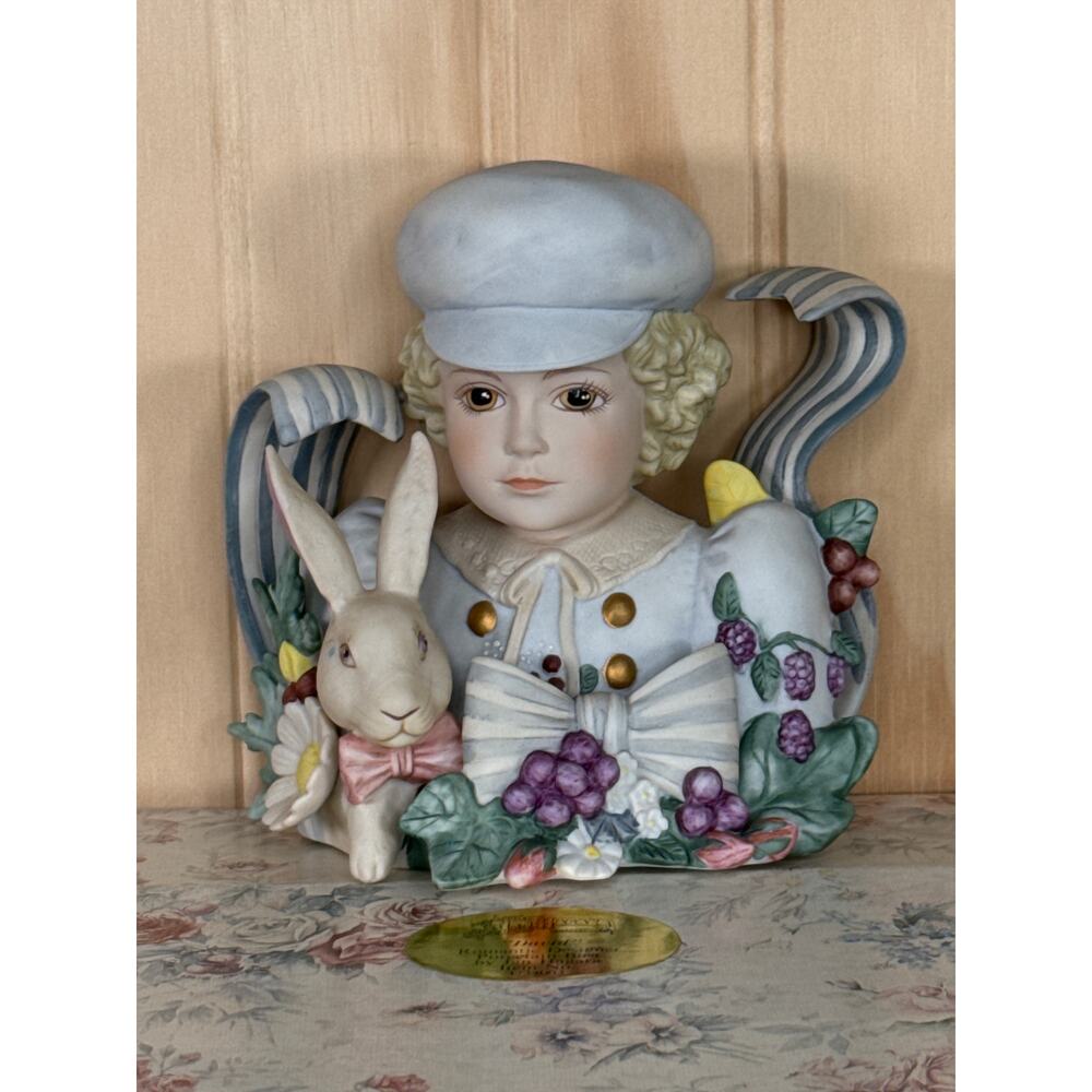 Rare Jan Hagara Collectible Porcelain Bust DAVID Vintage New In Box. Retail $120